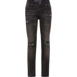 Dżinsy Boyfriend "destroyed" bonprix czarny denim. Jeansy marki bonprix. Za 54.99 zł.