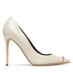 Szpilki Elisabetta Franchi. Brązowe szpilki Elisabetta Franchi, bez wzorów, bez obcasa, na szpilce, bez zapięcia. Za 2,149.00 zł.
