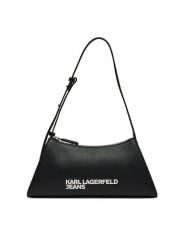 Karl Lagerfeld Jeans Torebka A2W30143 Czarny. Czarne torebki klasyczne Karl Lagerfeld Jeans, bez wzorów, z jeansu, bez dodatków. Za 359.99 zł.