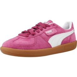 Buty PUMA YELLOW PALERMO Rose. Czerwone trekkingi Puma, bez wzorów, z tkaniny, bez zapięcia, trekkingowe. Za 262.50 zł.