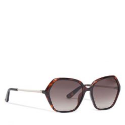 Okulary przeciwsłoneczne Guess. Brązowe okulary przeciwsłoneczne Guess, z aplikacjami. Za 329.99 zł.