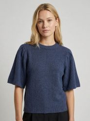 MOSS COPENHAGEN Sweter "Jinie Hope" w kolorze granatowym rozmiar: M/L. Niebieskie swetry Moss Copenhagen, l, bez wzorów, z wełny, bez ramiączek. Za 149.66 zł.