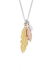 Elli Damskie pióro Boho Tricolour w srebrze próby 925 Naszyjniki 1 ct. Czerwone naszyjniki Elli, z materiału, srebrne. Za 248.99 zł.