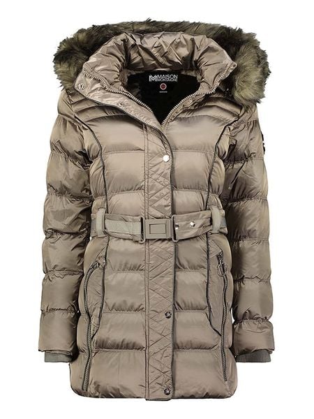 Maison Montaigne Parka "Aimeraumai" w kolorze szarobrązowym rozmiar: L. Brązowe płaszcze Maison Montaigne, l, z aplikacjami, z tkaniny, bez kaptura. Za 302.35 zł.