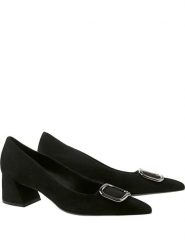 Högl Skórzane czółenka "Harriet" w kolorze czarnym rozmiar: 38,5. Czarne czółenka Högl, bez wzorów, klasyczne, bez obcasa, bez zapięcia. Za 348.90 zł.