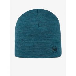 Czapka termoaktywna Buff Lightweight Merino Beanie - solid teal. Niebieskie bielizna termoaktywna damska Buff, bez wzorów, bez ramiączek, trekkingowe. Za 129.99 zł.
