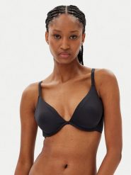 Hunkemöller Biustonosz z fiszbiną Smooth 206736 Czarny. Czarne biustonosze Hunkemöller, bez wzorów, z syntetyku. Za 89.99 zł.