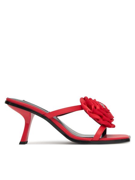 KARL LAGERFELD Klapki Karmel KL33624 Czerwony. Czerwone klapki KARL LAGERFELD, bez wzorów, ze skóry, bez obcasa, bez zapięcia. Za 469.99 zł.