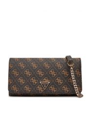 Guess Torebka Noelle II Mini HWQG96 72750 Brązowy. Brązowe listonoszki Guess, z aplikacjami, ze skóry, bez dodatków. Za 419.99 zł.