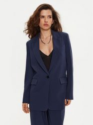 Bruuns Bazaar Marynarka Cindy BBW2548 Granatowy Loose Fit. Niebieskie marynarki i żakiety Bruuns Bazaar, bez wzorów, z wiskozy, bez ramiączek. Za 409.99 zł.