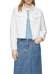 S.Oliver Kurtka dżinsowa w kolorze białym rozmiar: 36. Białe kurtki S.Oliver, s, bez wzorów, bez kaptura. Za 130.99 zł.