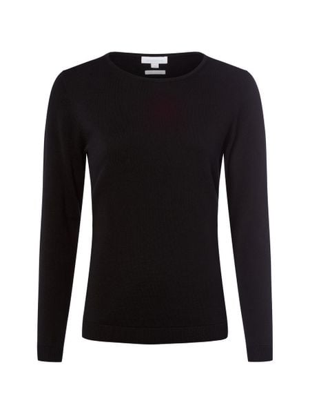 Brookshire Sweter z dzianiny DAmen Kobiety drobna dzianina czarny jednolity, XXL. Czarne swetry brookshire, na jesień, xxl, bez wzorów, z bawełny, bez ramiączek. Za 199.95 zł.