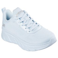 Buty sportowe damskie Skechers Bobs B Flex Hi Fly. Niebieskie buty sportowe lifestyle Skechers, bez wzorów, z materiału, casualowe, bez zapięcia. Za 390.00 zł.