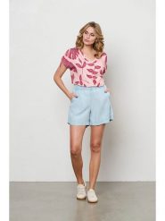 &Co Woman Bluzka "Viana" w kolorze jasnoróżowym rozmiar: XL. Różowe bluzki &Co Woman, s, bez wzorów, z wiskozy, klasyczne, bez kołnierzyka, bez ramiączek. Za 110.04 zł.