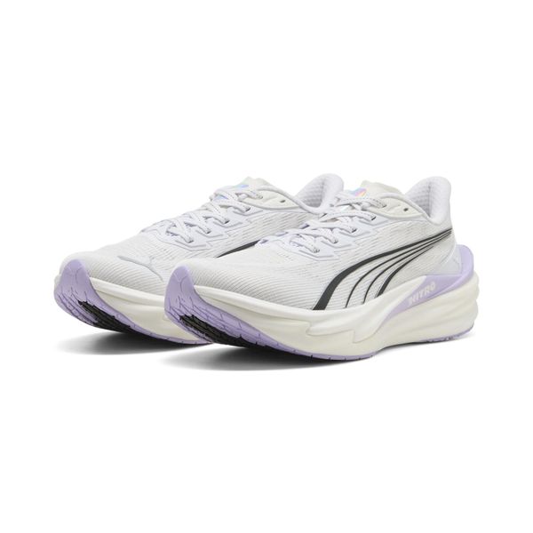 Damskie buty do biegania Deviate NITRO™ 4 PUMA. Białe buty do biegania Puma, bez wzorów, z materiału, bez zapięcia, do biegania. Za 706.00 zł.