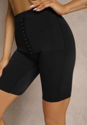 Czarna Bielizna modelująca Majtki Typu Szorty High Waist Liradelle. Czarna bielizna modelująca Renee, bez wzorów, z jeansu, z podwyższonym stanem. W wyprzedaży za 39.99 zł.