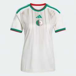 Koszulka domowa Algeria 26. Białe t-shirty sportowe adidas, xl, bez wzorów, z materiału, bez ramiączek, do piłki nożnej, climacool (adidas). Za 439.00 zł.