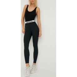 HUGO legginsy damskie kolor czarny gładkie. Czarne legginsy Hugo, bez wzorów. Za 499.99 zł.