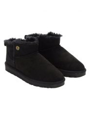 ISLAND BOOT Botki "Ideh" w kolorze czarnym rozmiar: 37. Czarne botki Island Boot, bez wzorów, bez obcasa, bez zapięcia. Za 120.93 zł.