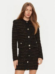Simona Corsellini Marynarka A24CPGIO02 Czarny Regular Fit. Czarne marynarki i żakiety SIMONA CORSELLINI, bez wzorów, z syntetyku, bez ramiączek. Za 689.99 zł.
