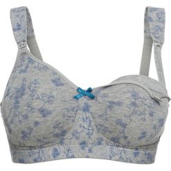 Biustonosz do karmienia piersią, bawełna organiczna bonprix szary melanż. Biustonosze marki bonprix. Za 54.99 zł.