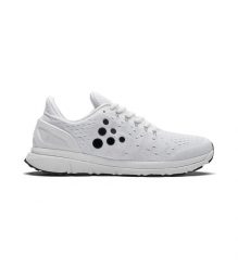 Buty do biegania damskie Craft V150 Engineered. Białe buty do biegania Craft, bez wzorów, z materiału, bez zapięcia, do biegania. Za 697.95 zł.