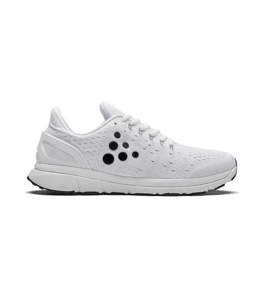 Buty do biegania damskie Craft V150 Engineered. Białe buty do biegania Craft, bez wzorów, z materiału, bez zapięcia, do biegania. Za 697.95 zł.
