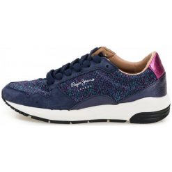 Pepe Jeans Tenisówki Damskie Foster Studio 37 Ciemny Niebieski. Trampki marki Pepe Jeans. W wyprzedaży za 310.00 zł.
