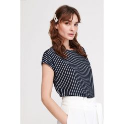 Bluzka z błyszczącą nitką - Granatowy. Bluzki marki Reserved. Za 49.99 zł.