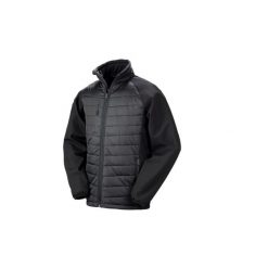 Kurtka softshell pikowana Result Compass. Czarne kurtki RESULT, m, bez wzorów, z materiału, bez kaptura. Za 242.50 zł.
