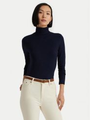 LAUREN RALPH LAUREN Golf 200675597007 Granatowy Slim Fit. Niebieskie swetry Lauren Ralph Lauren, xl, bez wzorów, z wiskozy, bez ramiączek. Za 299.99 zł.