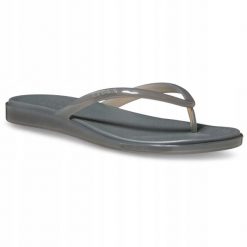 Japonki Dla Dorosłych Crocs Miami Jelly Round Toe Flip. Czerwone japonki Crocs, bez wzorów, z materiału. Za 169.99 zł.