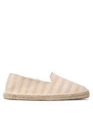 Jenny Fairy Espadryle HZF064-01 Beżowy. Brązowe espadryle Jenny Fairy, bez wzorów, z materiału, bez obcasa. Za 99.99 zł.