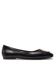 Tory Burch Baleriny 154077 Czarny. Czarne baleriny Tory Burch, bez wzorów, ze skóry, bez obcasa, bez zapięcia. Za 1,449.00 zł.