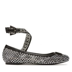 Baleriny Coccinelle. Czarne baleriny Coccinelle, bez wzorów, bez obcasa, bez zapięcia. Za 579.99 zł.