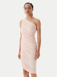 NORMA KAMALI Sukienka koktajlowa ST1253MD288832 Różowy Slim Fit. Czerwone sukienki Norma Kamali, s, bez wzorów, z wiskozy, wizytowe, bez kołnierzyka, bez ramiączek. Za 1,339.00 zł.