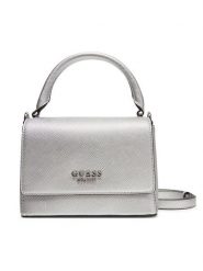 Guess Torebka HWZM96 43200 Srebrny. Szare torebki klasyczne Guess, z aplikacjami, ze skóry, bez dodatków. Za 369.99 zł.