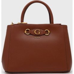 Guess torebka kolor brązowy. Brązowe shopper bag Guess, z aplikacjami, bez dodatków. Za 669.99 zł.