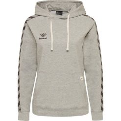 Bluza damska z kapturem Hummel Lmove Classic. Szare bluzy z kapturem Hummel, xl, bez wzorów, z dzianiny, z kapturem, na fitness i siłownię. Za 241.90 zł.