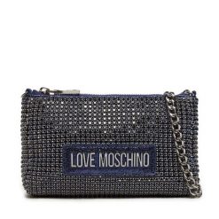 Torebka LOVE MOSCHINO. Niebieskie torebki klasyczne Love Moschino, bez wzorów, klasyczne, bez dodatków. Za 869.99 zł.