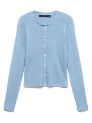 Vero Moda Kardigan w kolorze błękitnym rozmiar: S. Niebieskie swetry Vero Moda, s, bez wzorów, ze splotem, bez ramiączek. Za 94.38 zł.