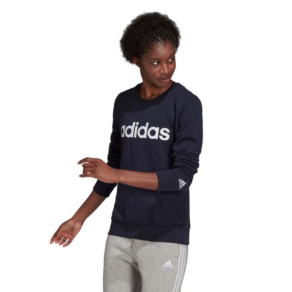 Bluza damska adidas Essentials Logo. Białe bluzy bez kaptura adidas, m, bez wzorów, z materiału, bez kaptura, na fitness i siłownię. Za 220.45 zł.