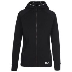 Bluza Z Kapturem Damska Anais DLX. Czarne bluzy z kapturem Trespass, l, bez wzorów, z dzianiny, z kapturem, trekkingowe. Za 200.99 zł.