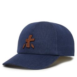 Czapka z daszkiem Premiata. Niebieskie czapki z daszkiem Premiata, bez wzorów. Za 629.99 zł.