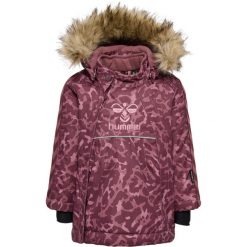 Parka z kapturem dla niemowląt Hummel hmlJessie. Brązowe płaszcze Hummel, na zimę, bez wzorów, casualowe, z kapturem. W wyprzedaży za 344.50 zł.