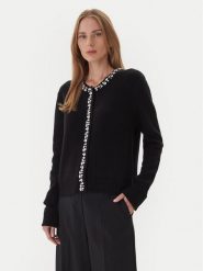 KAOS Sweter RI1KT018 0001 Czarny Regular Fit. Czarne swetry KAOS, l, bez wzorów, z wełny, bez ramiączek. Za 749.99 zł.