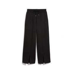 Pantalon de jogging femme Puma Wardrobe Essentials Relaxed. Czarne spodnie dresowe Puma, bez wzorów, z dresówki, do biegania. Za 390.00 zł.