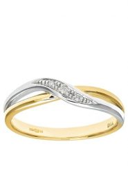 Revoni Złoty pierścionek z diamentami rozmiar: 58. Szare pierścionki Revoni, z diamentem, złote. Za 1,302.31 zł.