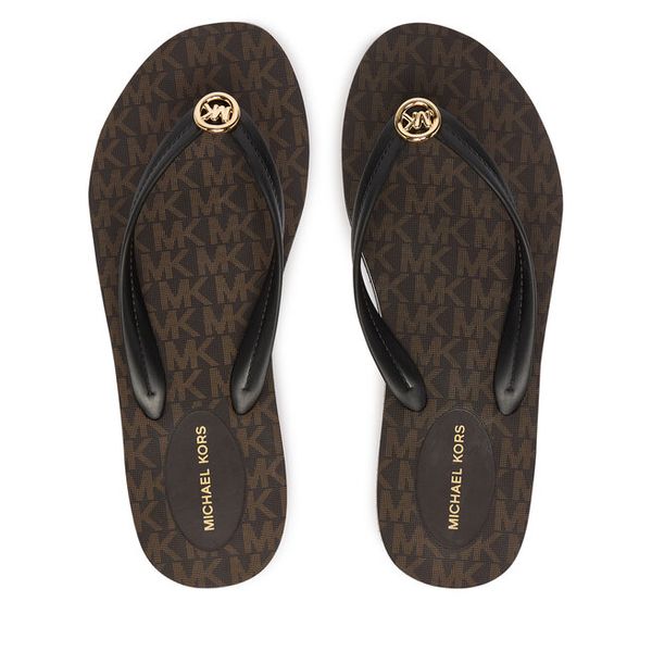 Japonki MICHAEL Michael Kors. Brązowe japonki MICHAEL Michael Kors, bez wzorów. Za 319.99 zł.