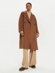 Weekend Max Mara Płaszcz wełniany Resina 2425016092 Brązowy Regular Fit. Brązowe płaszcze Weekend Max Mara, na zimę, bez wzorów, z wełny, bez kaptura. Za 3,449.00 zł.